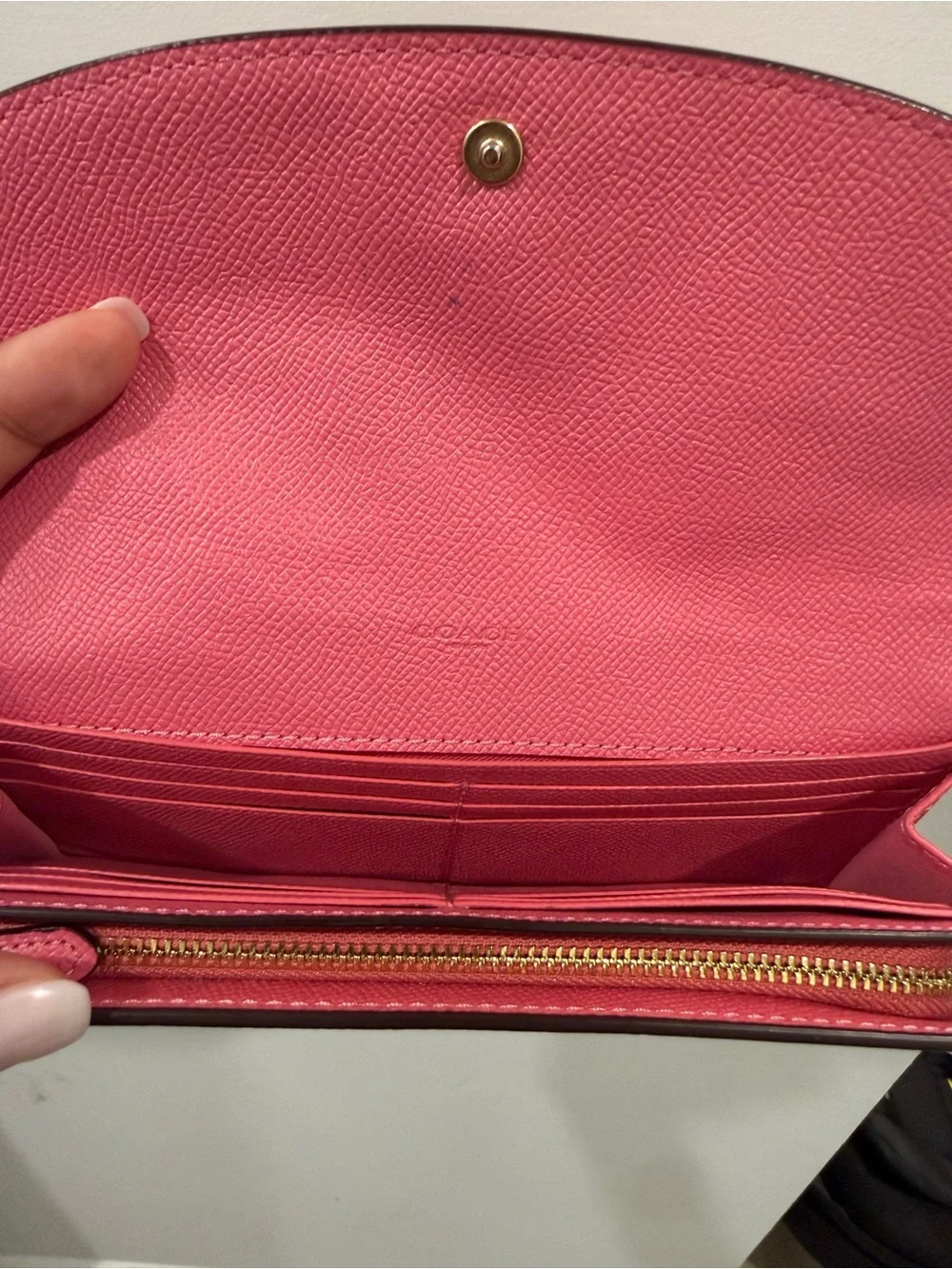 COACH Pink Leather Wallet - Picture 7 of 10